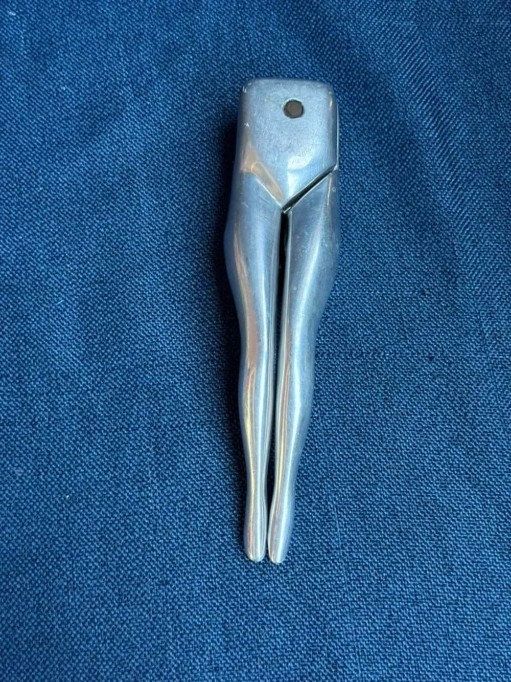 ▲ Vintage Mid Century Cast Aluminum Lady Legs Novelty Nutcracker Barware Kitchen